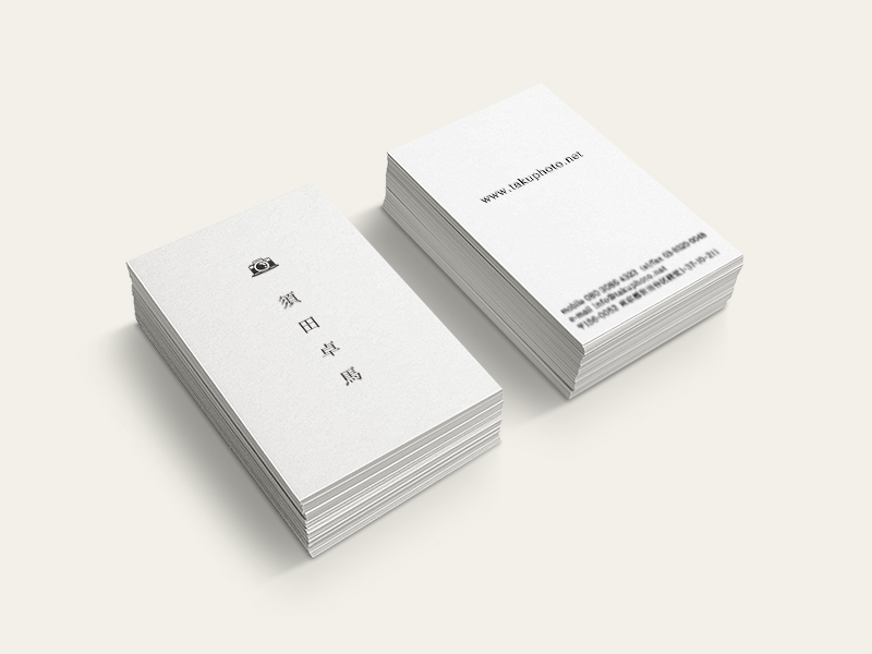 フォトグラファー須田卓馬 ロゴ・名刺